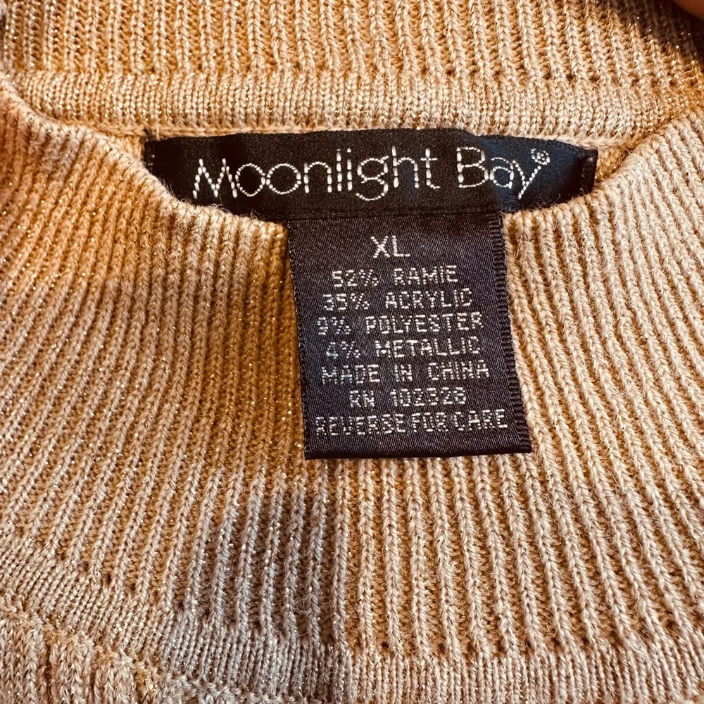 Moonlight Bay Sleeveless Ribbed Knit Sweater Vest size XL